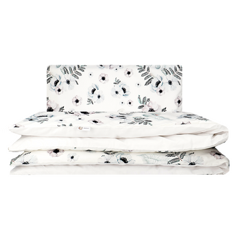 Pościel "Łabędzie i białe kwiaty"