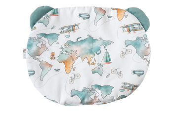 Poduszka Uszatka "Zielone mapy"