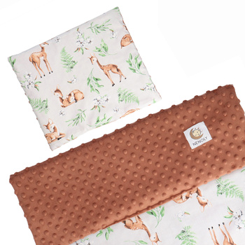 Kocyk mały + poduszka "Sarenki"